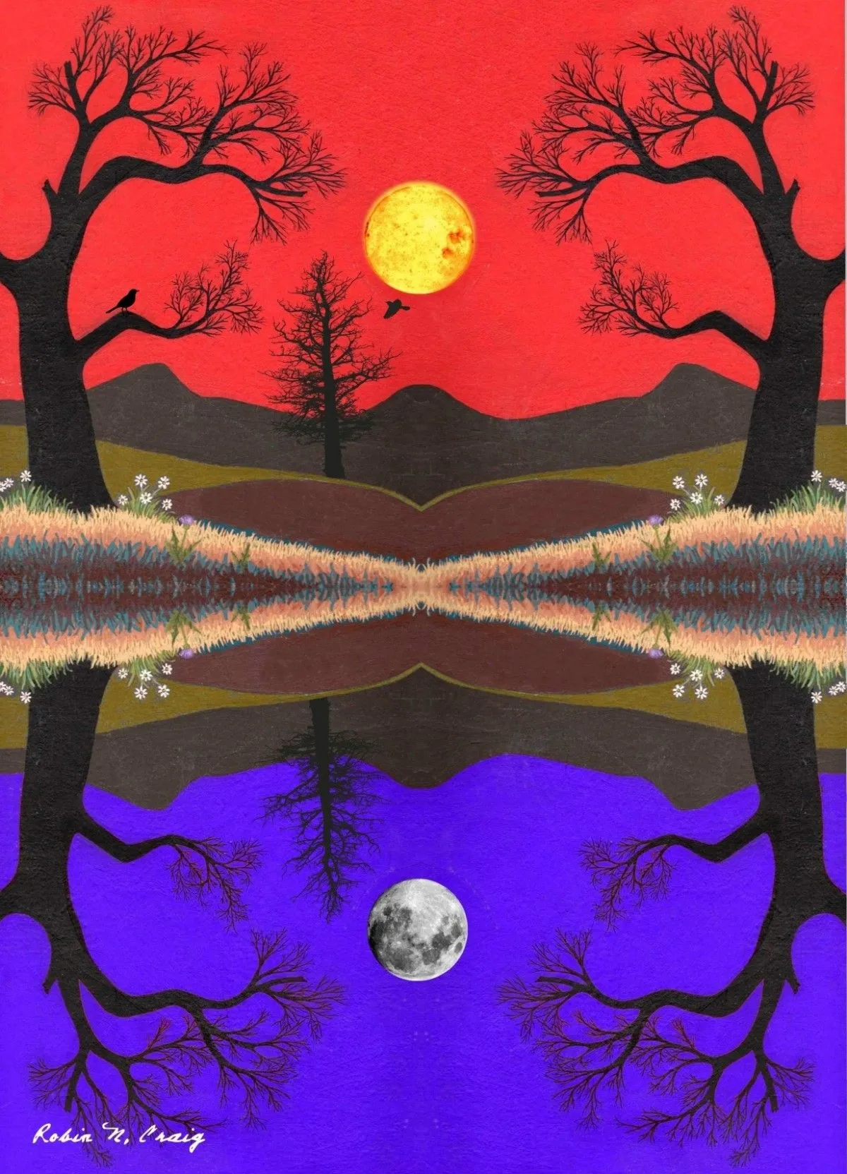 night and day, artwork by Robin Norman