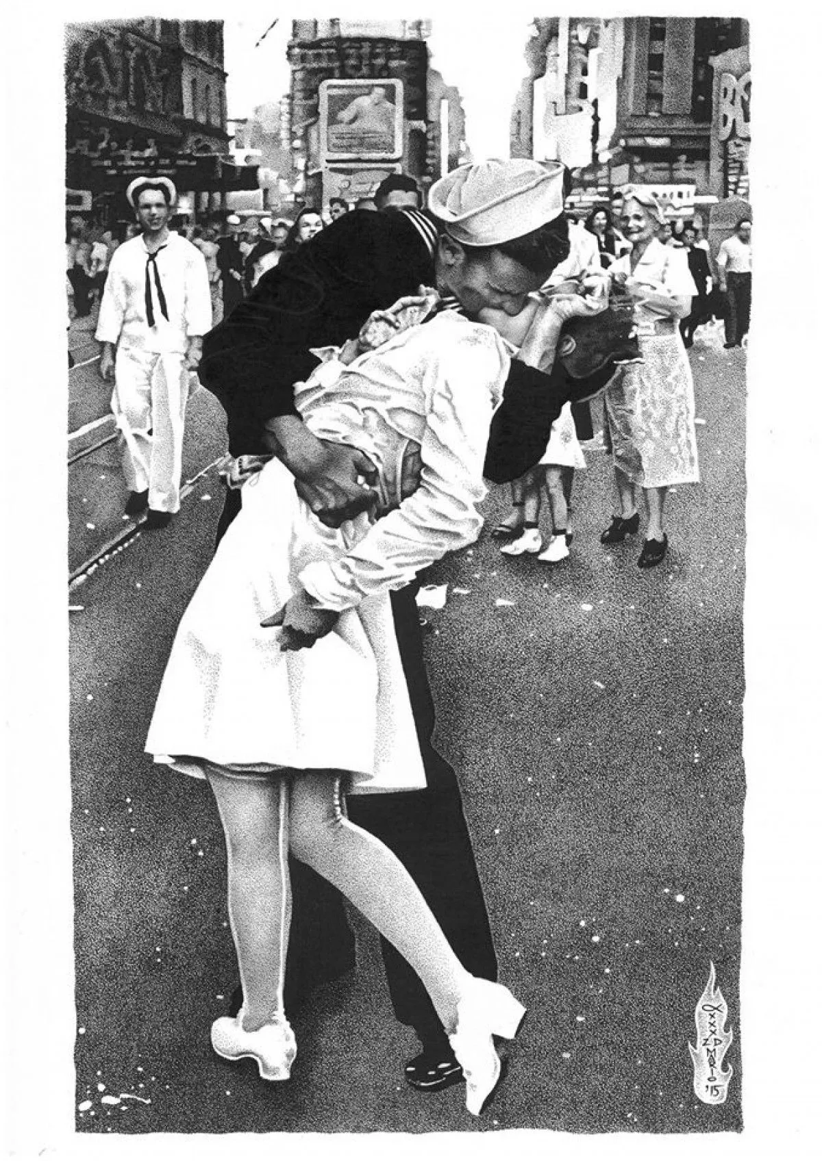 The Kiss, œuvre de Mario Tiamat