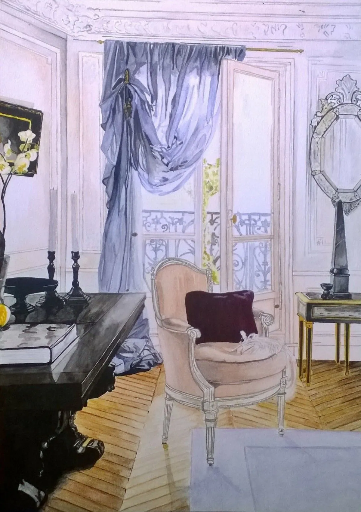 18th Century Elegance, œuvre de Patience Njotini