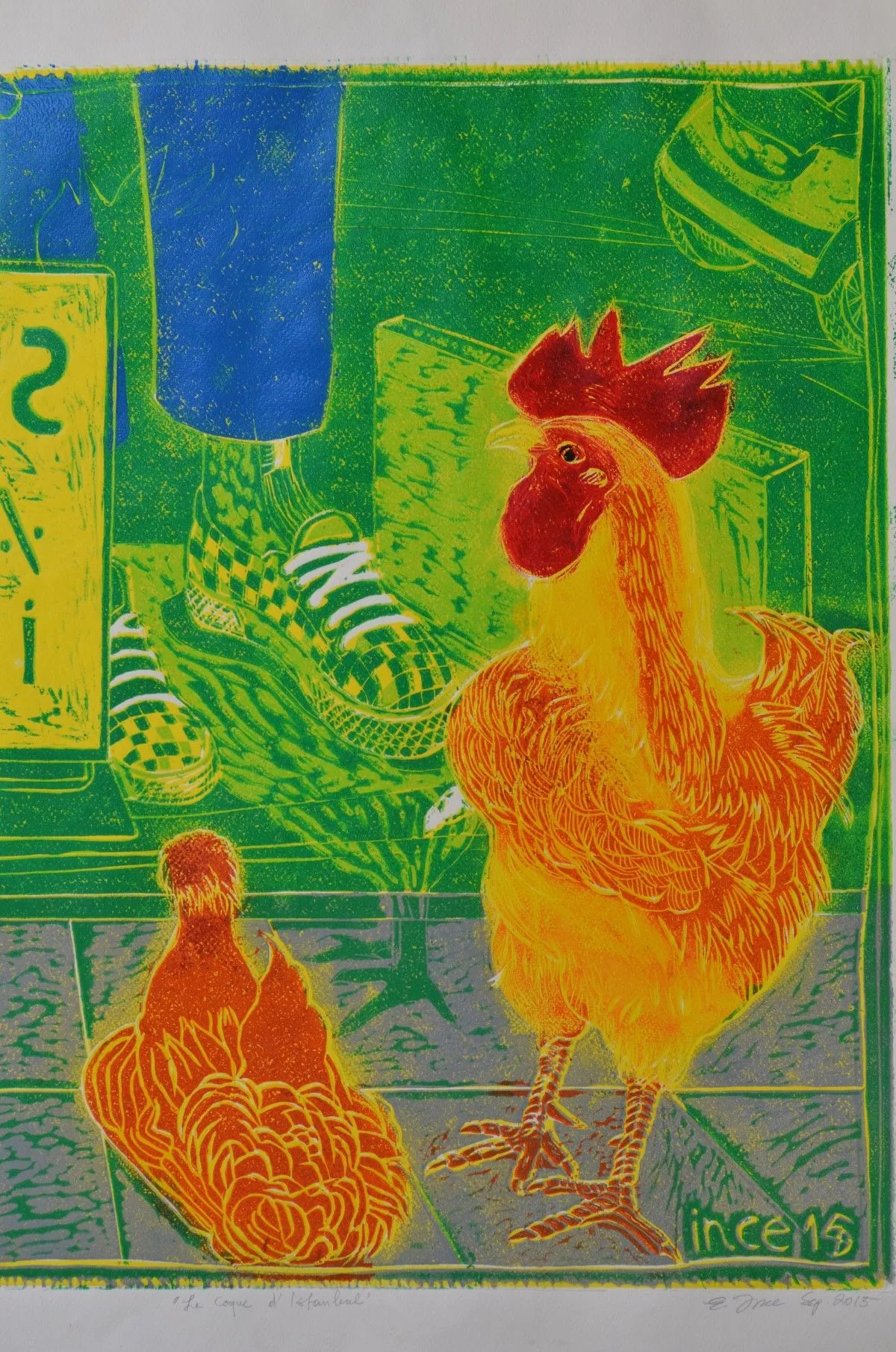 the cock in Istanbul, artwork by Ersin Lübbe-ince