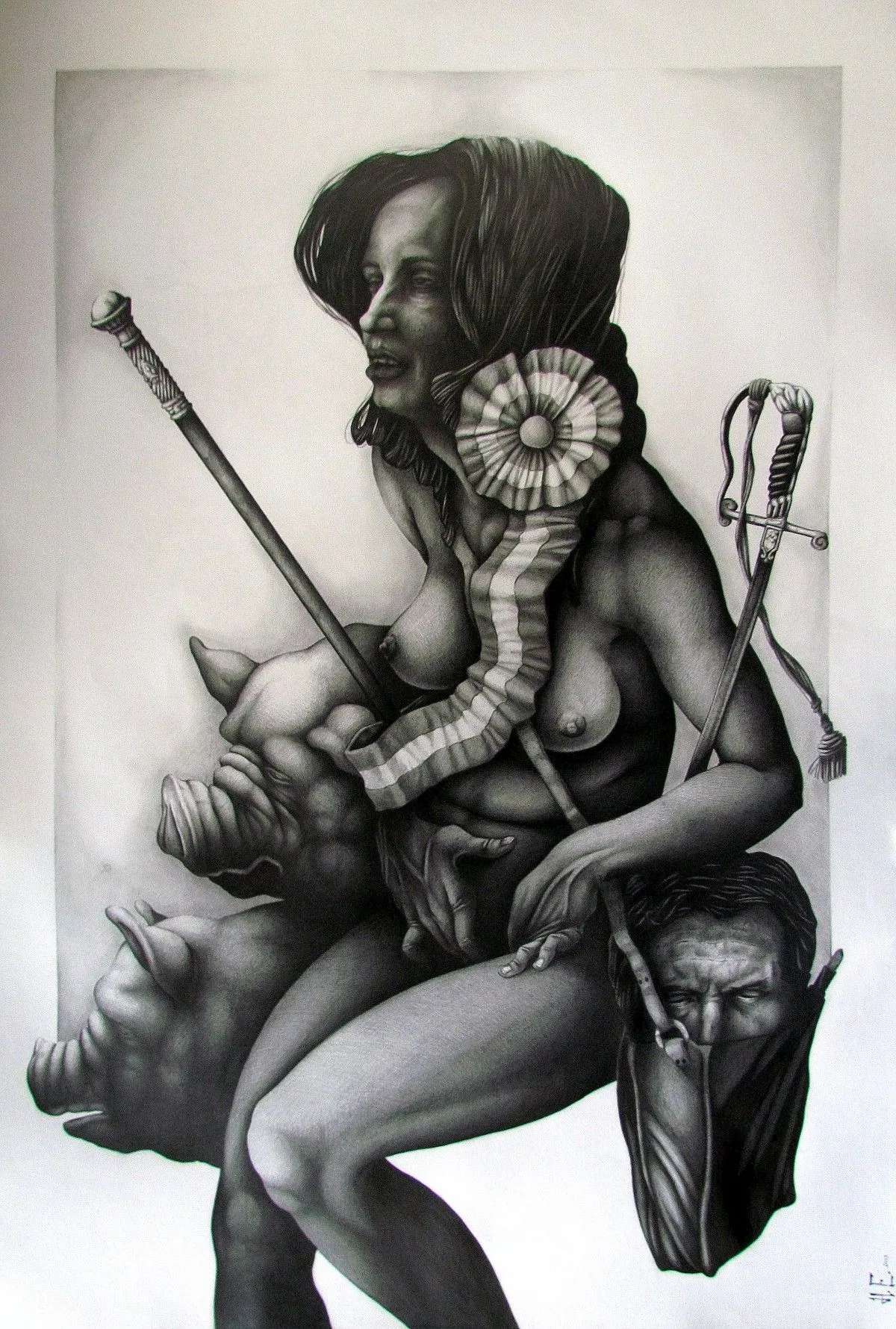 La femme fatale, artwork by Hernan E.