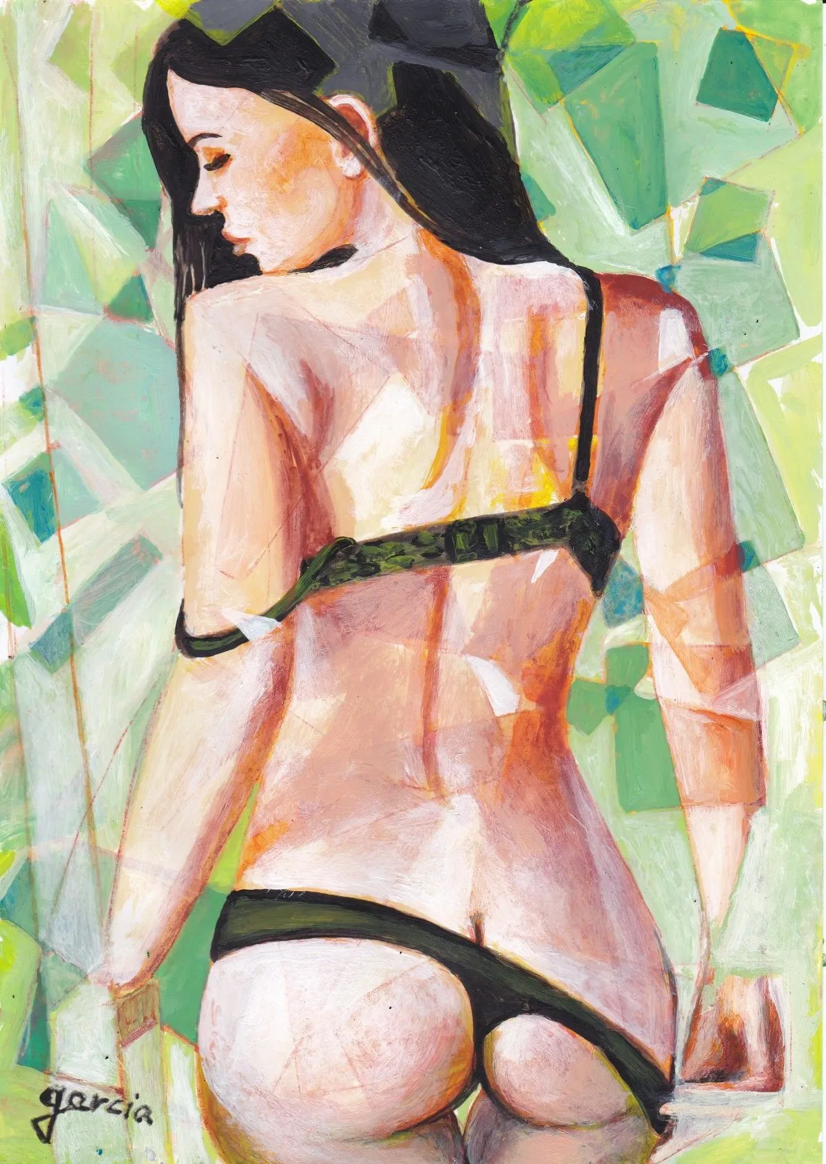 Nu féminin de dos, artwork by CLAUDE GARCIA