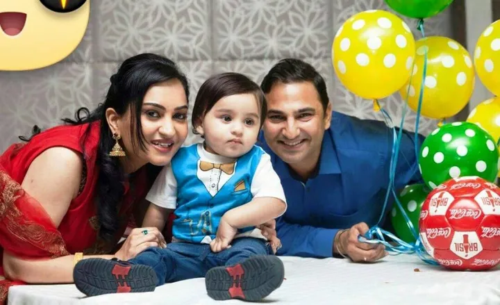My grandson, œuvre de tejinder bedi