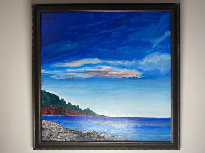 Plage de Hope, artwork by Denis Roucau