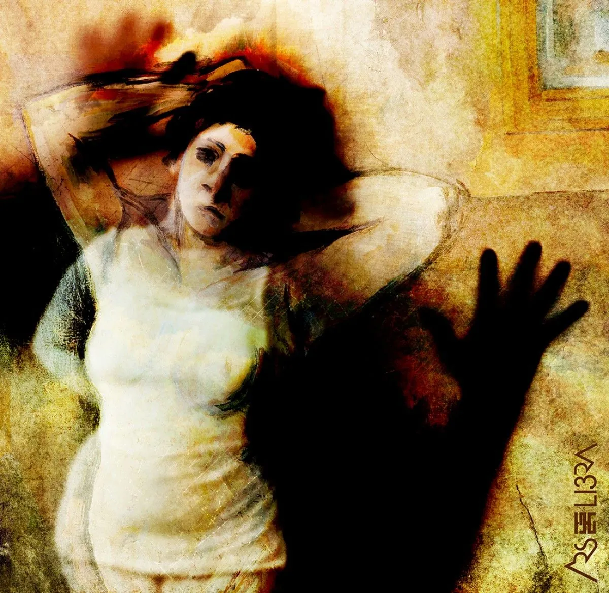Portrait of a woman, artwork by Lara Capparotto Arh