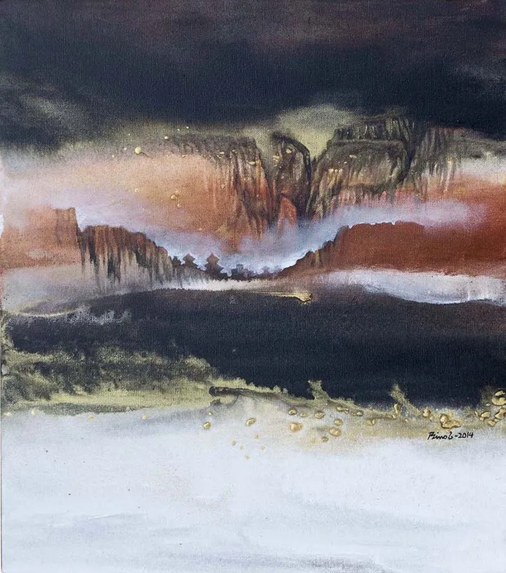 Quest for the Temple City, œuvre de Binod Pradhan