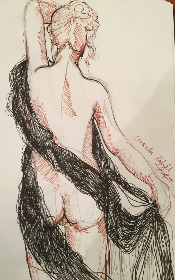 Nude, artwork by Ursula Lampron