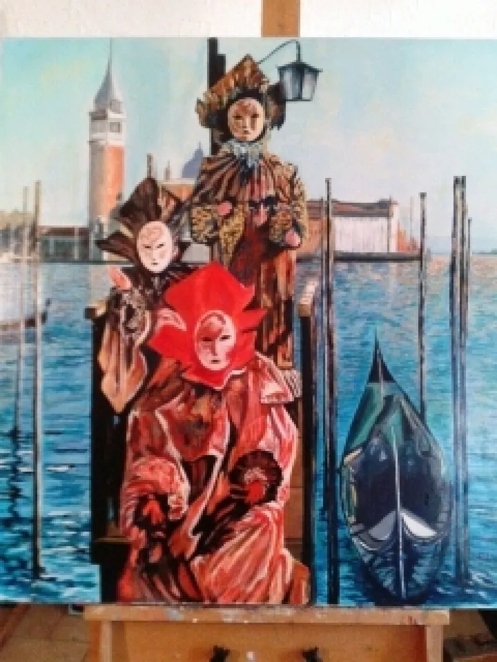 carnaval de VENISE, artwork by Jean Pierre DELEAU