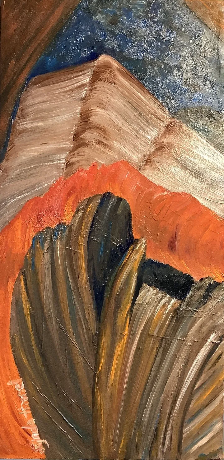 238-  Les ténèbres de la grotte, œuvre de Lynda Hamel