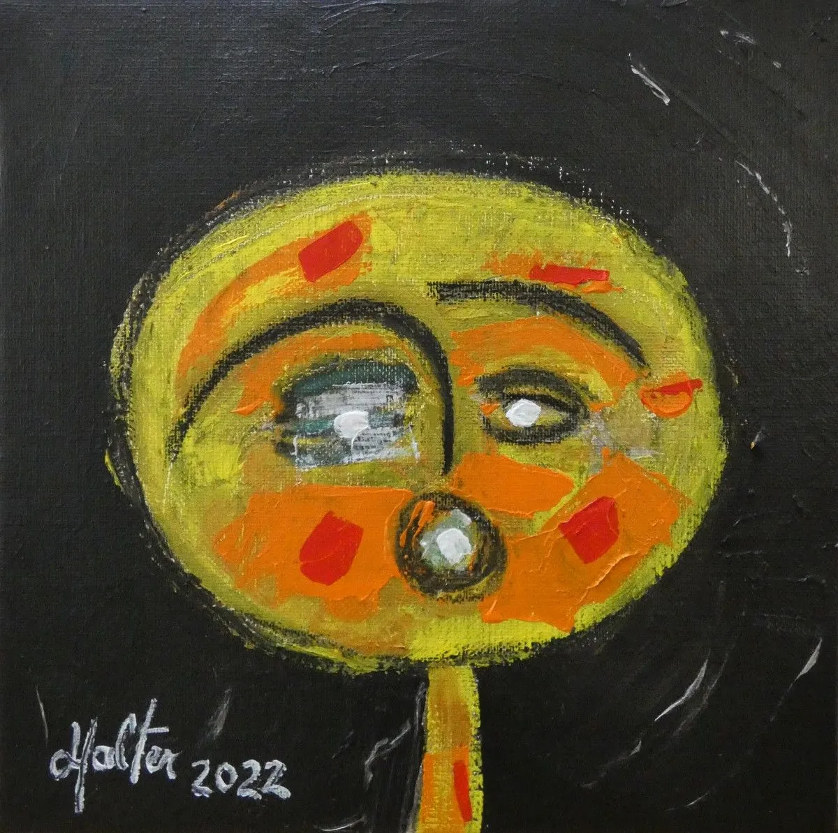 Photophore orange, artwork by Alain HALTER
