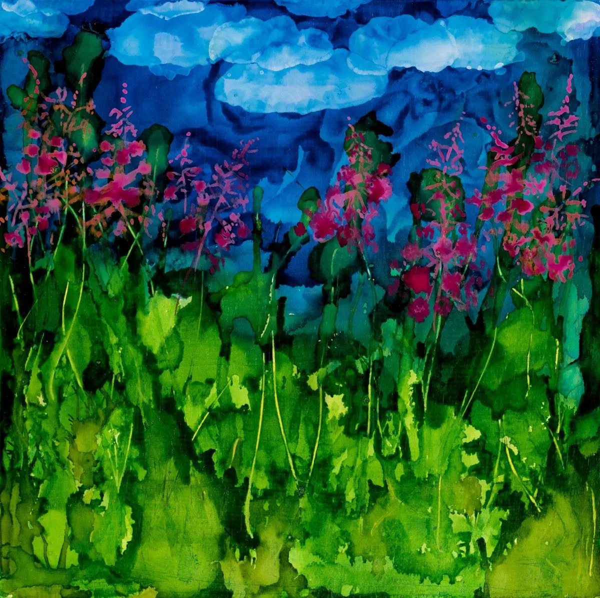 Alaskan Fireweed, œuvre de Reenie McMains