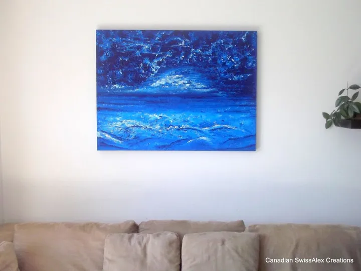Blue Power, œuvre de Alex Pfaff