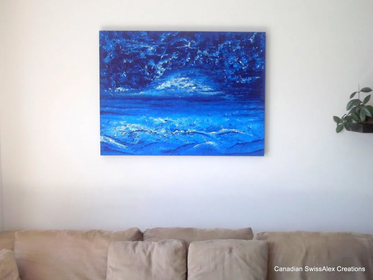 Blue Power, œuvre de Alex Pfaff