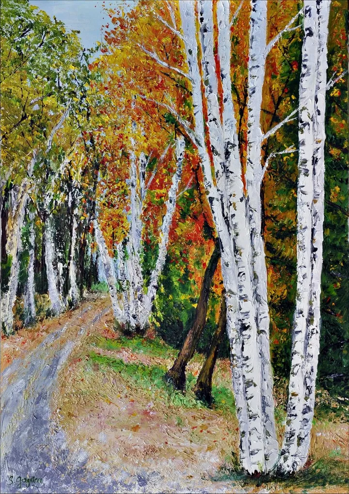 automne quebec, œuvre de SYLVIE GAGNIERE