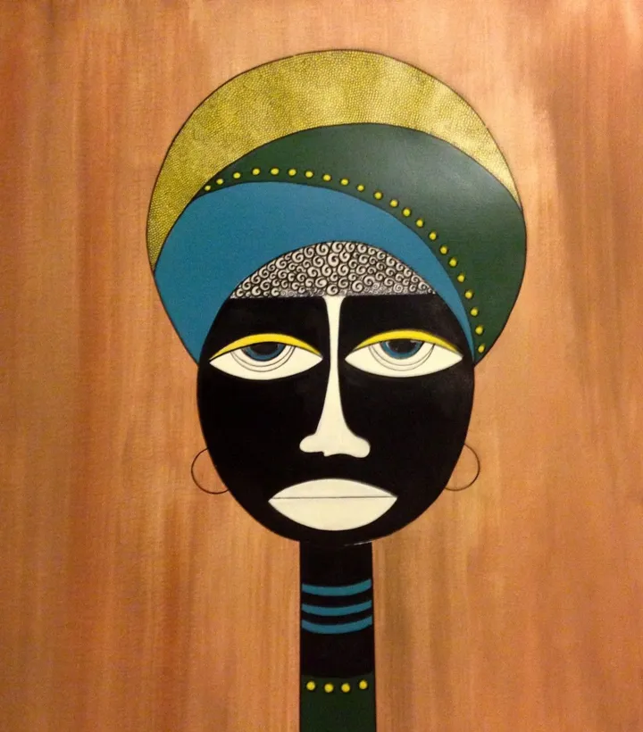 Bintou, artwork by Veronique Tevenart