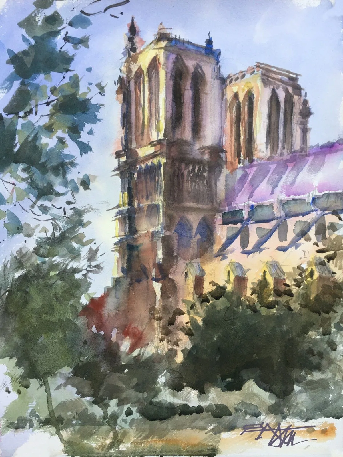 N°436 - Paris, Notre Dame, œuvre de Alexandre DUMITRESCU