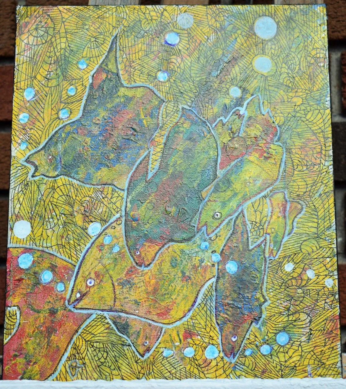 Fishes, artwork by Denis Roucau