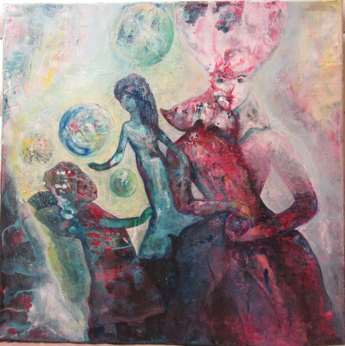 Bubble maker, artwork by Rosemarie C Borgersen