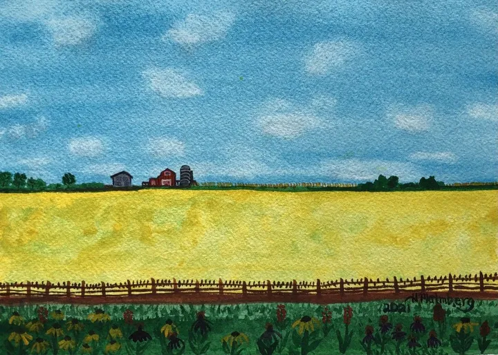 Distant Farm, artwork by Pete Malmberg