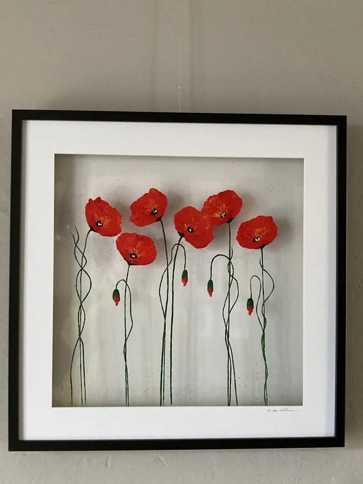 Coquelicots 3, artwork by Rita Vandenherrewegen