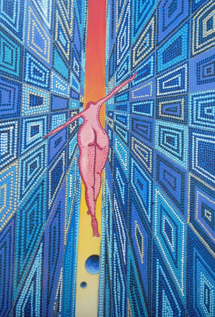 Sur le fil, artwork by luc Pradel