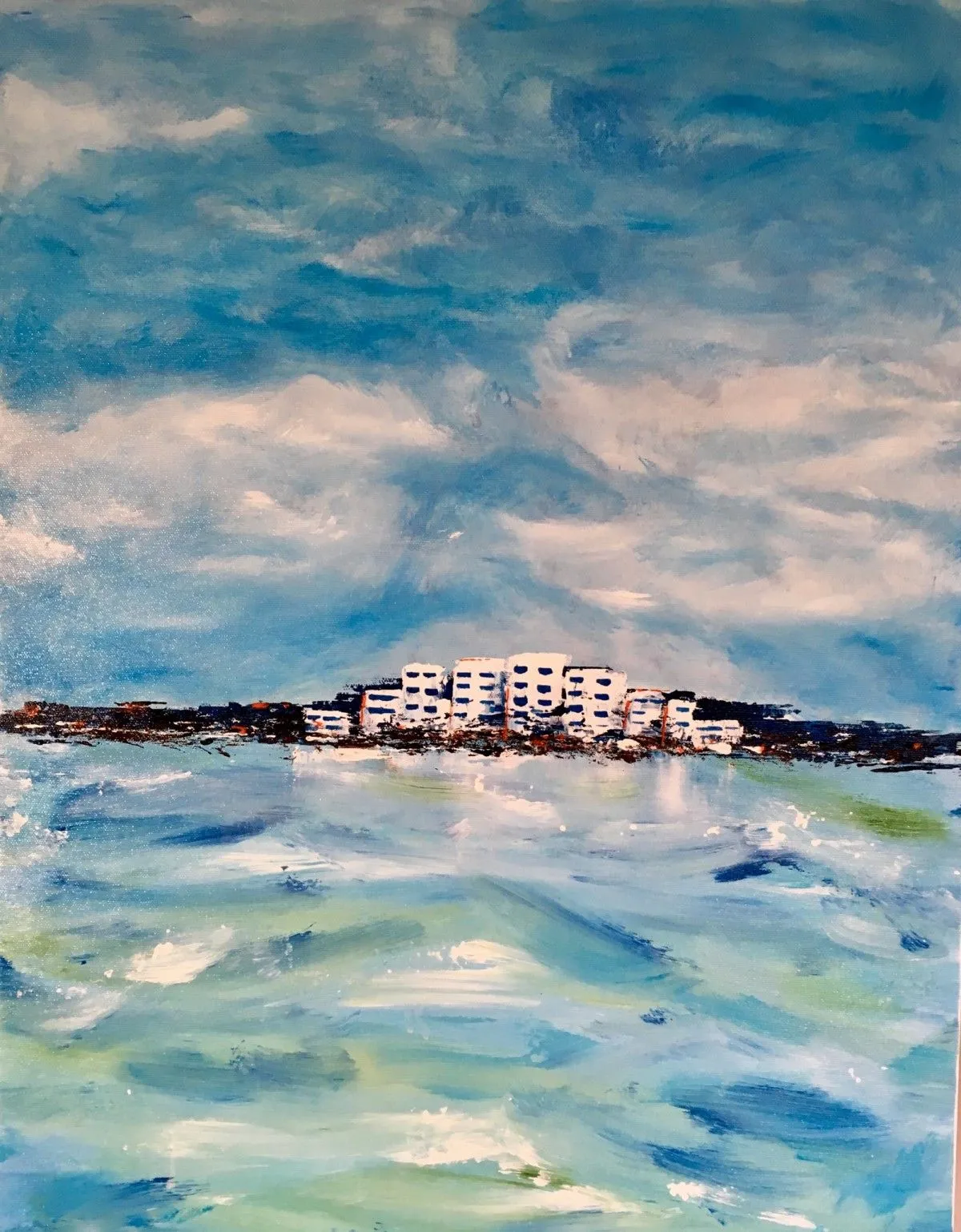 Le pavillon bleu, artwork by Françoise AUGUSTINE