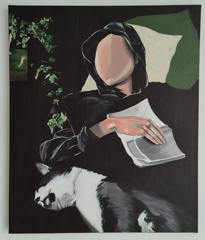 Le répit, œuvre de Néo .
