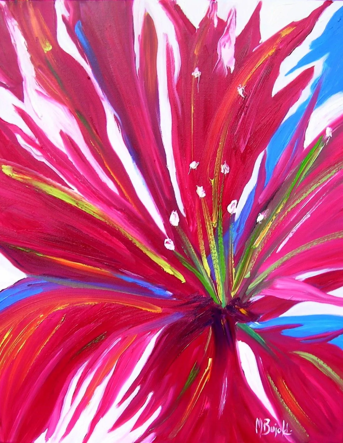 Vie en rose- Vendu, œuvre de Marie Bujold