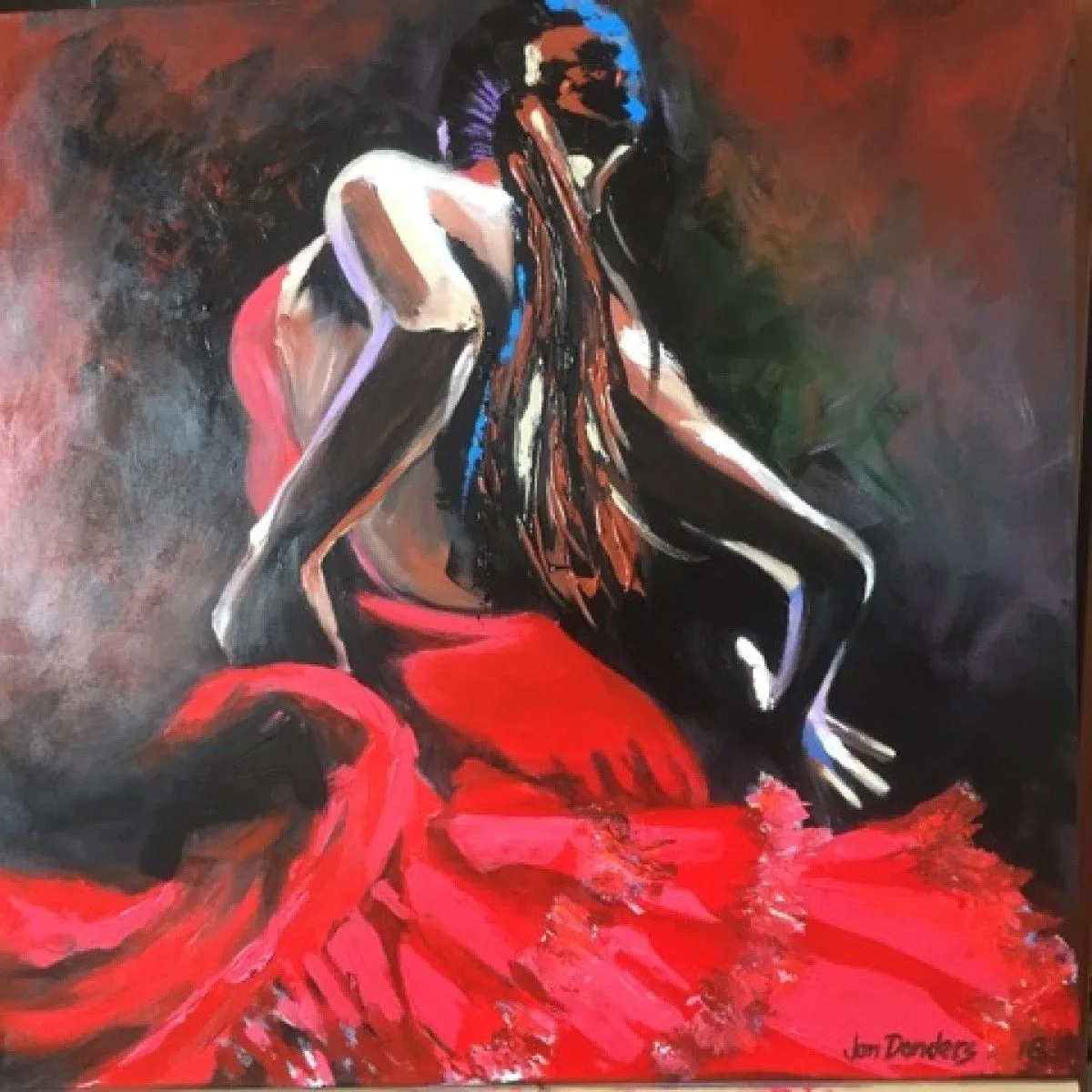 Flamenco 1, artwork by Jan Donders