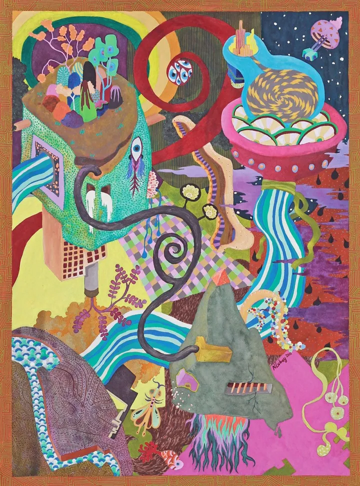 STRINGS, artwork by Nasser Lubay