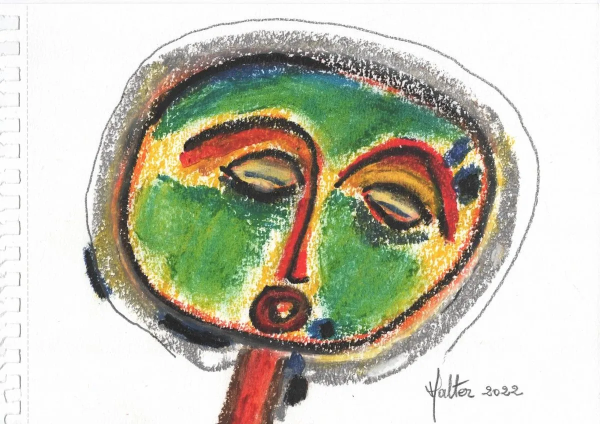 Photophore vert, œuvre de Alain HALTER