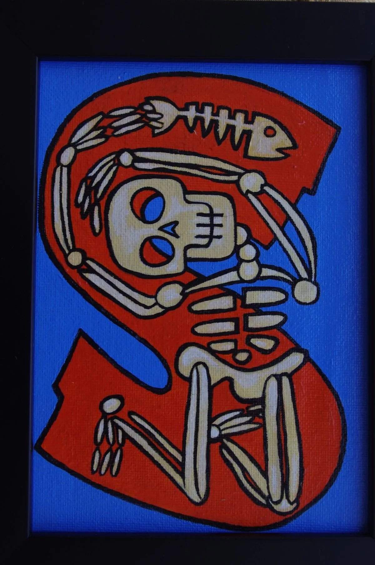 S is for Skeleton, œuvre de Geoffrey Humble