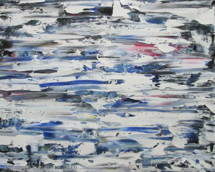 Bourrasque de neige 3 / Snow Gust 3, artwork by Maryse Lapointe