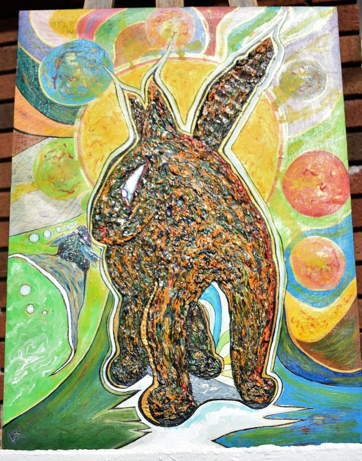 The cat, œuvre de Denis Roucau