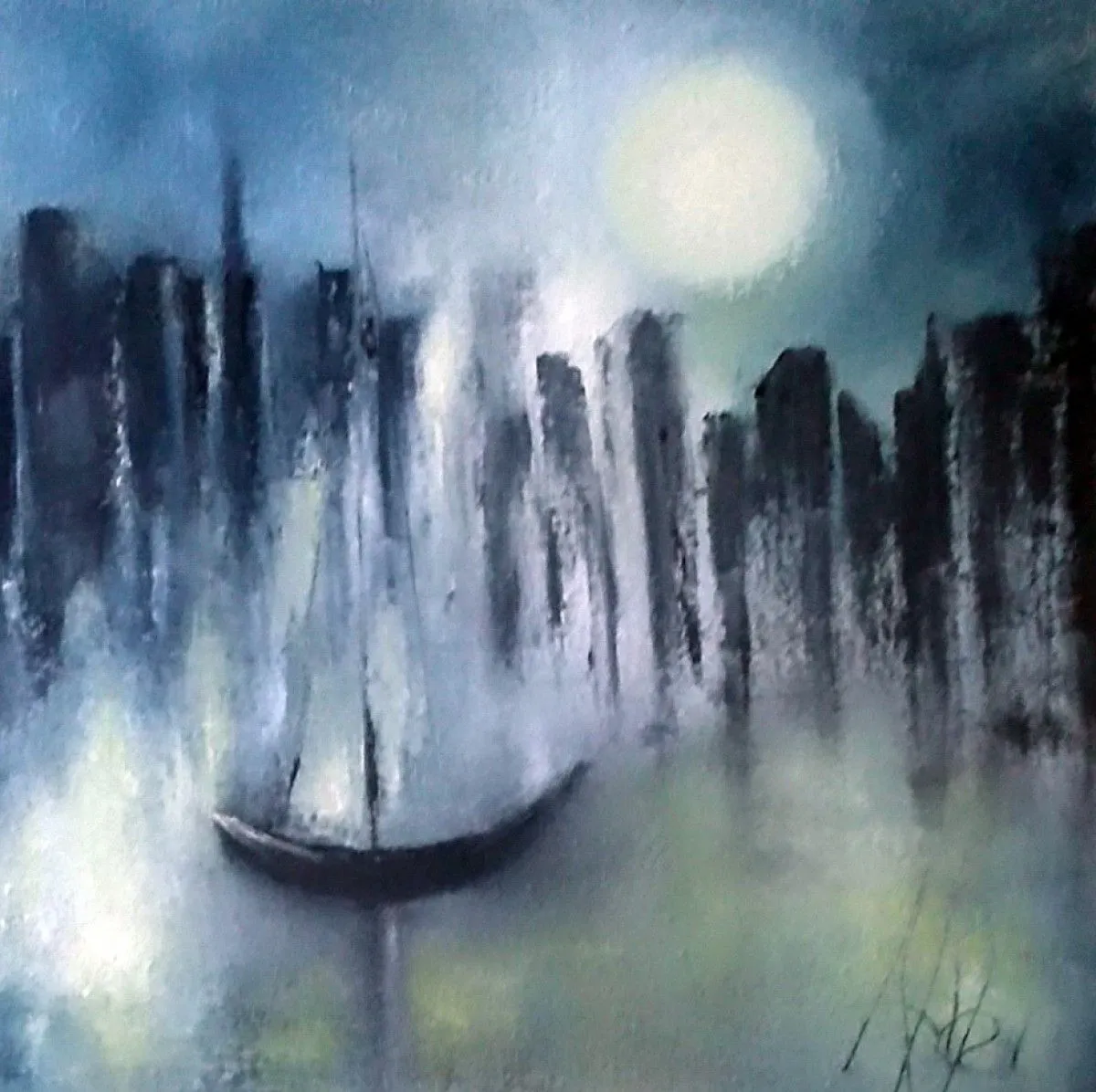 Ô Clair de lune, artwork by Anne René de Cotret