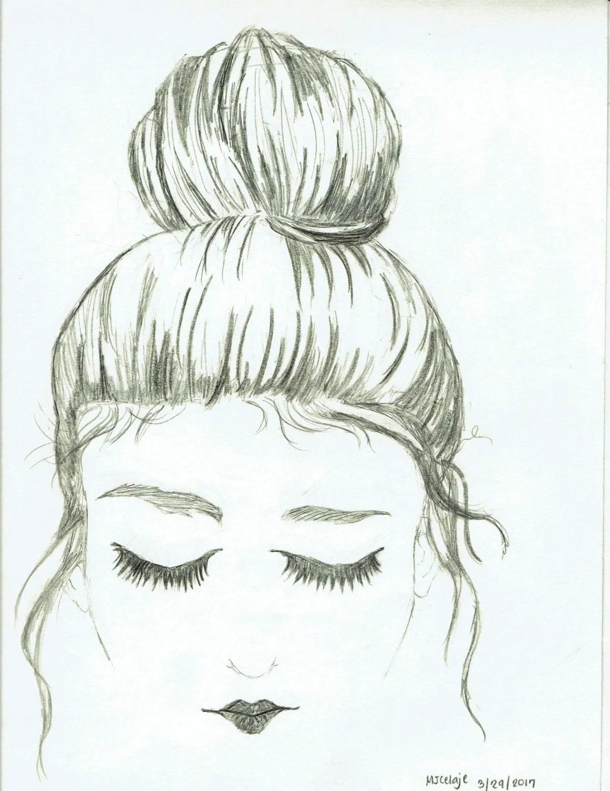 Hair Bun, artwork by Mary Jerlyn Celaje