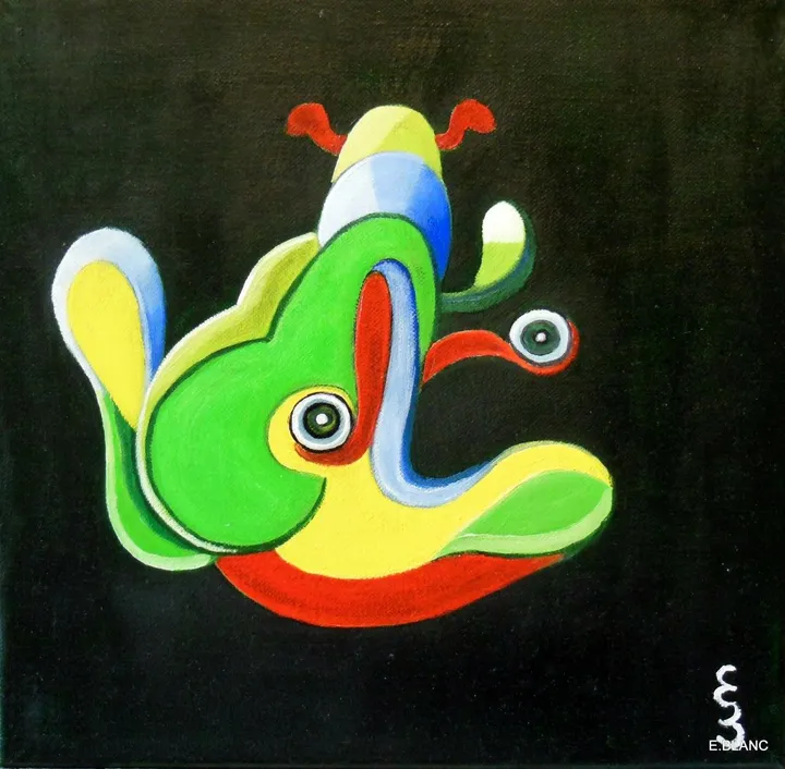 FANTAISIE AERIENNE  AIR IMAGINATION, œuvre de Evelyne BLANC