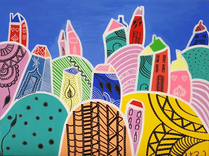 Cidadi das Bonecas (city of Dolls), œuvre de Rute Barcelos