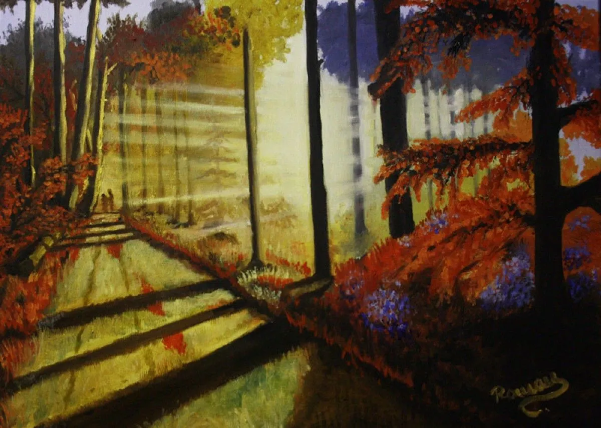 forest, artwork by Roman Zaric
