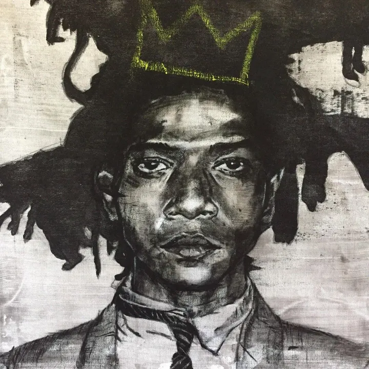Jean-Michel Basquiat (1960-1988), artwork by Gabriel Bouffard