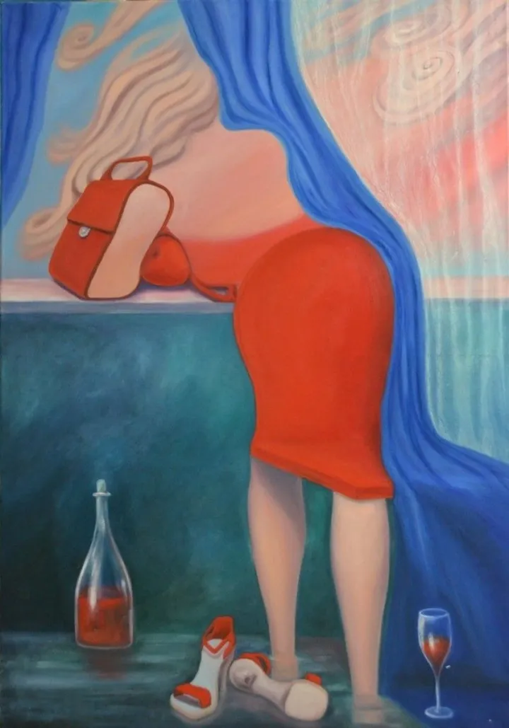 View from the window, artwork by Olesya Novik
