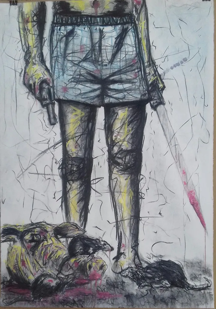''Days work'', artwork by Sifiso Temba