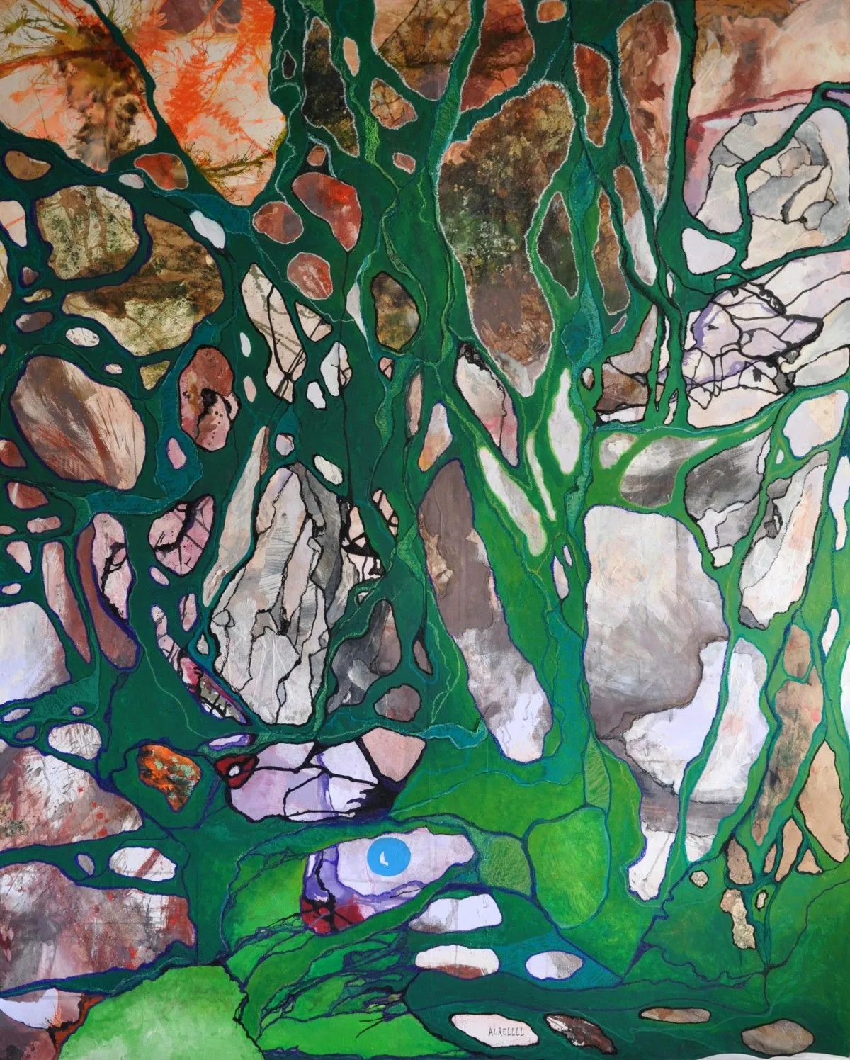 Cellule végétale, artwork by Aurélie Lemille