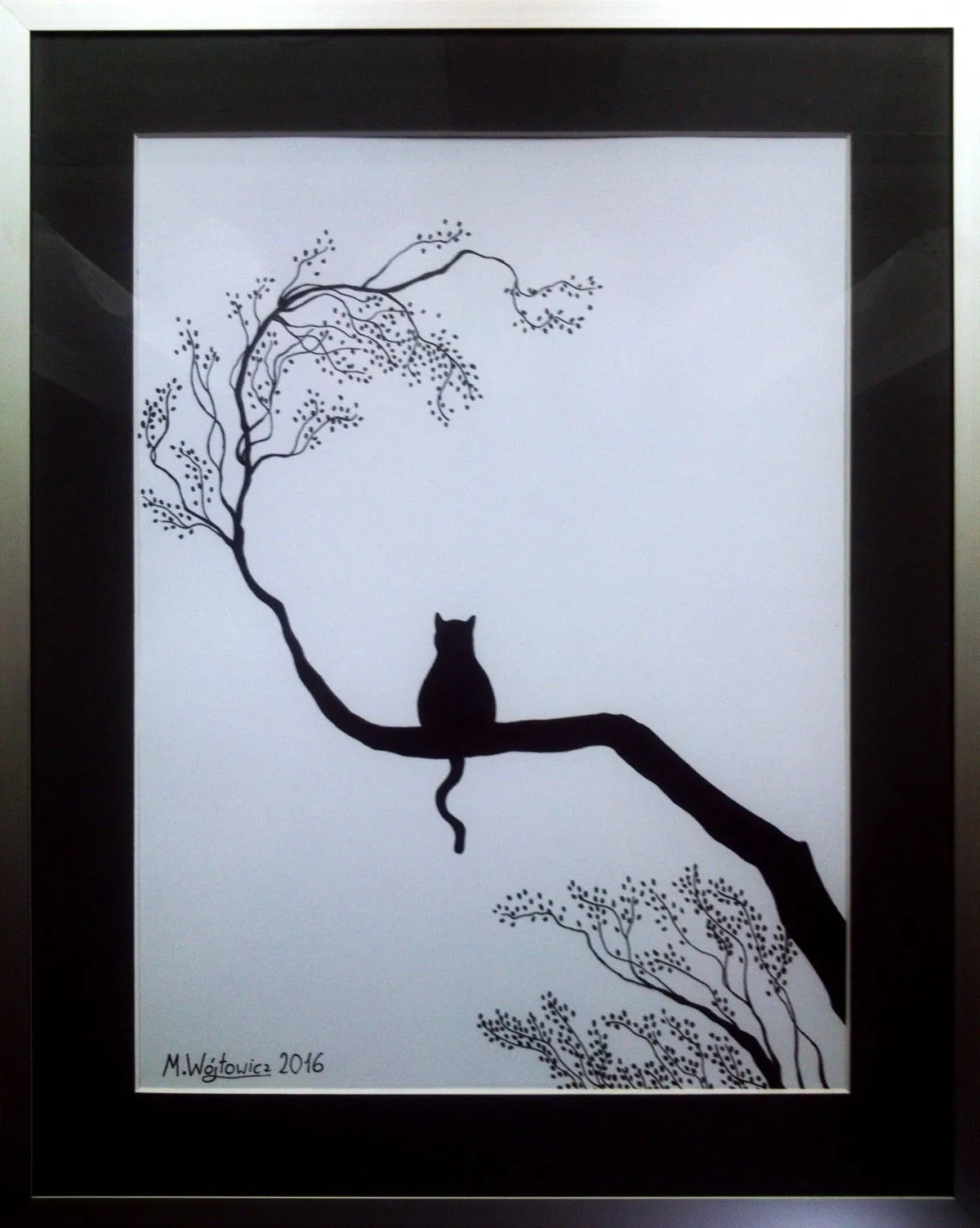 Lazy cat, artwork by Marcin Wójtowicz