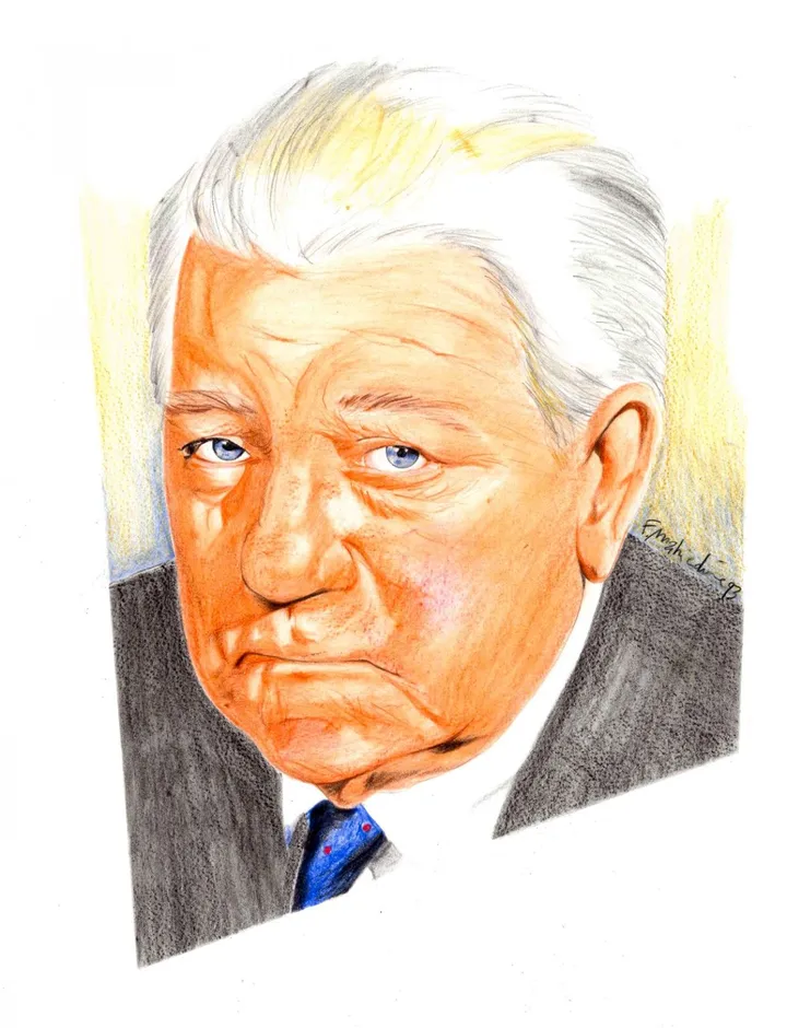 Jean Gabin, artwork by Farid Mahiedine