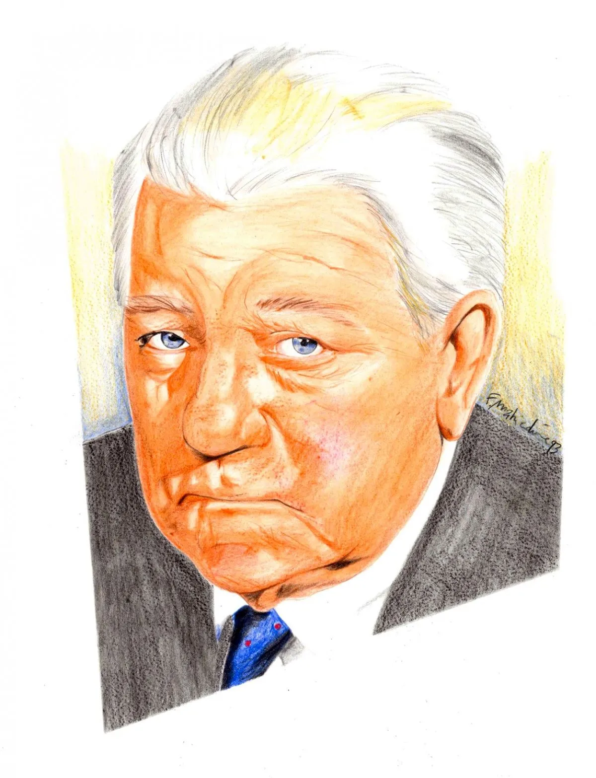 Jean Gabin, artwork by Farid Mahiedine