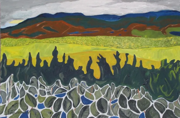 Couleurs d'automne sur le Mont Mégantic, Fall Colours On Mount Megantic Qc, œuvre de Francois Fournier
