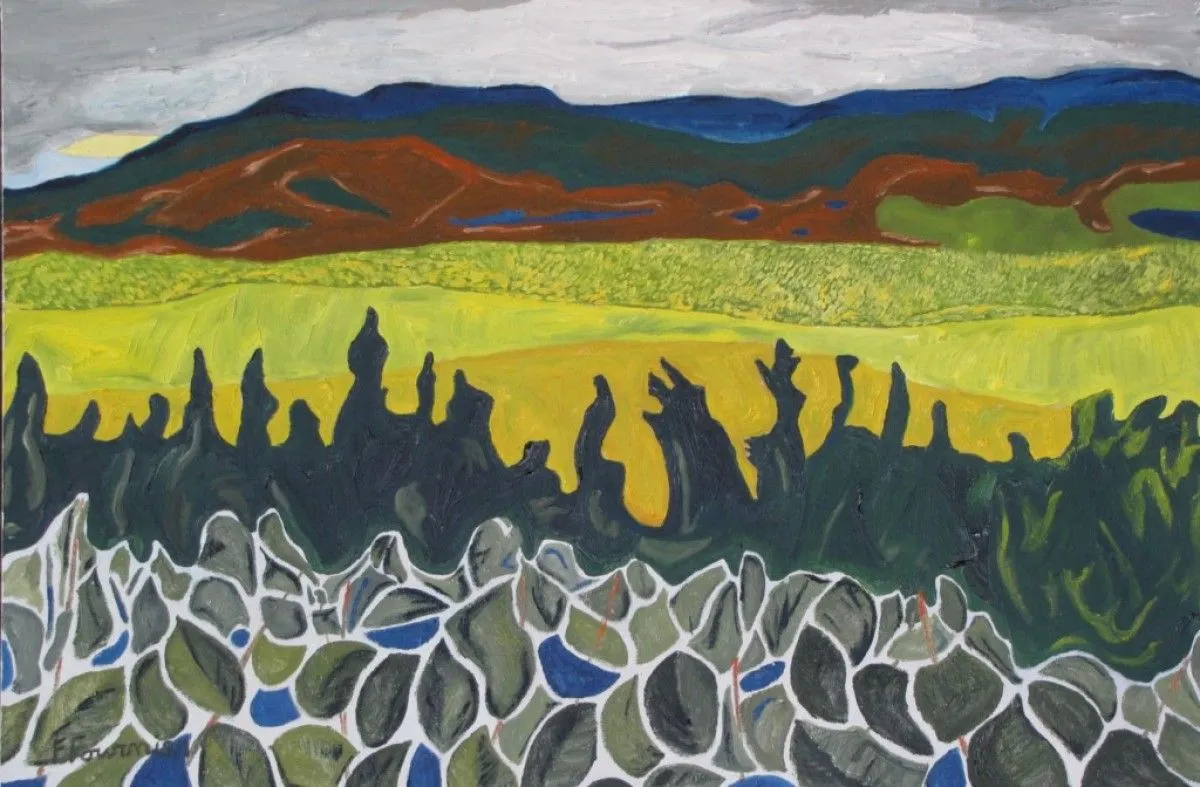 Couleurs d'automne sur le Mont Mégantic, Fall Colours On Mount Megantic Qc, œuvre de Francois Fournier