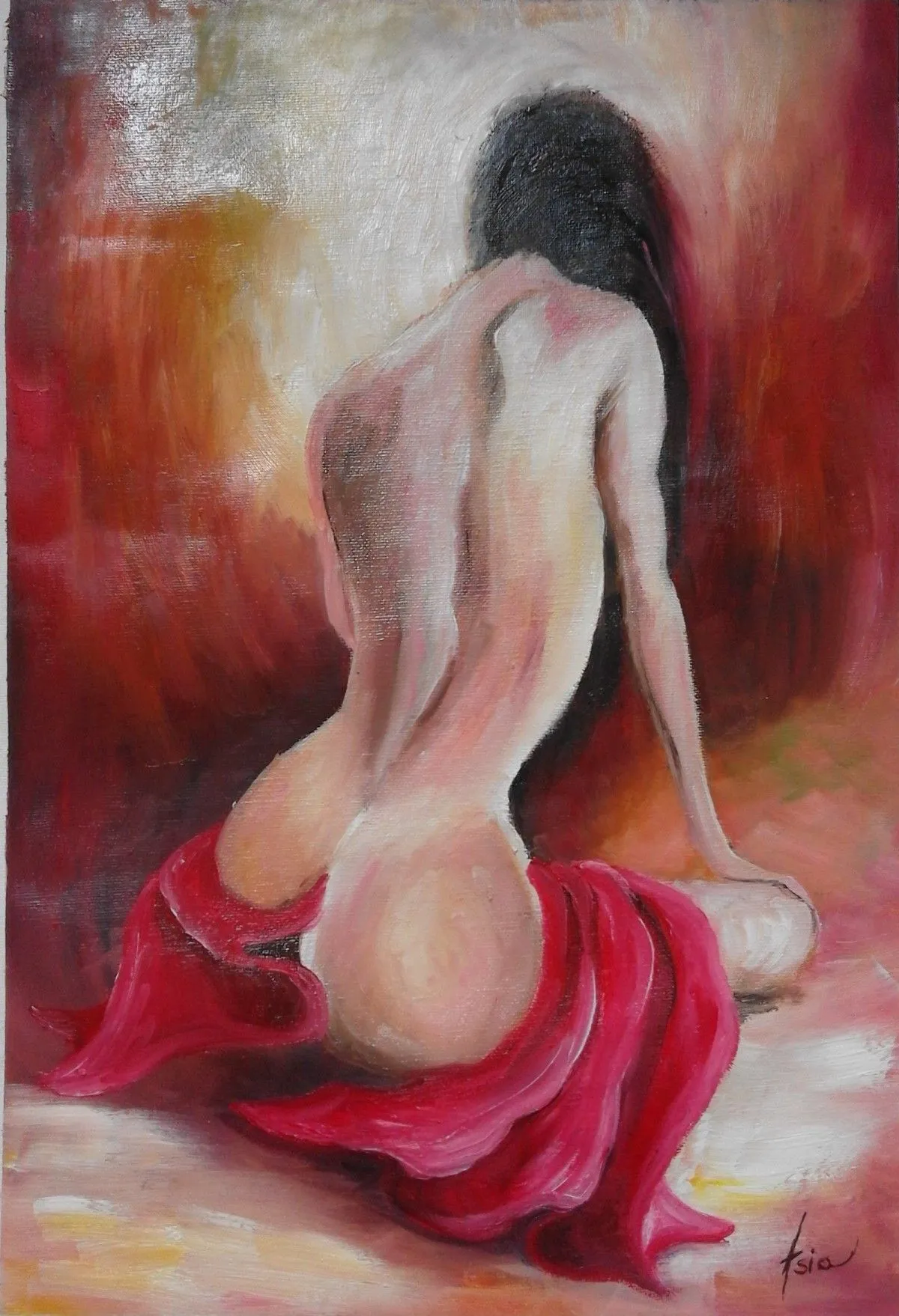 ''Naked woman'', artwork by Asi Art