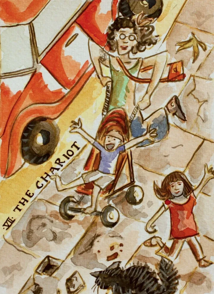 The chariot, artwork by Odette Kougea